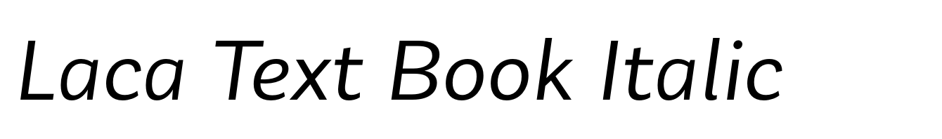 Laca Text Book Italic